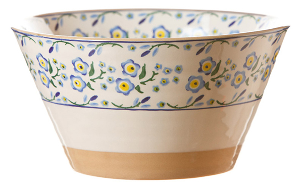 Forget Me Not Angled Bowl Large