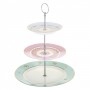 Bombay Duck Hotchpotch Vintage 3 Tier Cake Stand with Butterflies