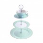 Miss Darcy 3 Tier Cake Stand Teacup and Saucer Mint and Gold Spot