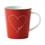Royal Doulton Ellen Degeneres Red White Heart Mug