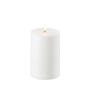 Uyuni LED Pillar Candle 15cm - White