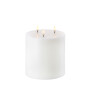 Uyuni LED Triple Flame Candle 15cm - White