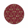 Denby Red & Gold Round Christmas Placemats