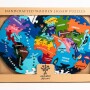 Alphabet Jigsaws Map of World Jigsaw Puzzle