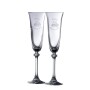 Galway Crystal Happy Anniversary Flute Pair