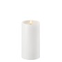 Uyuni LED Pillar Candle (with shoulder) 15cm - White