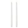 Uyuni LED Taper Candle 35cm - White (Twin Pack)
