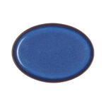 imperial blue oval tray